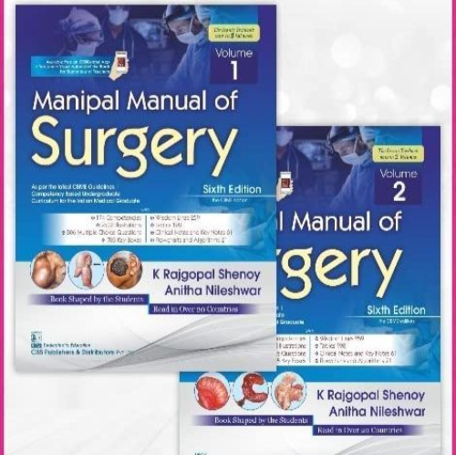 عکس محصول Manipal Manual Of Surgery 6Ed 2 Vol Set  (Cbme Edition)